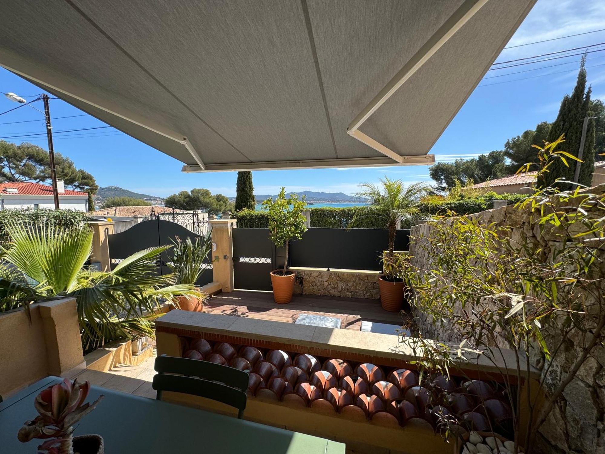 Confortable T2 Vue Mer Avec Terrasse Amenagee Et Parking Prive, Plage Et Port A Pied 滨海萨纳里 外观 照片